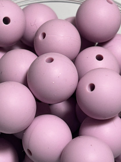 15mm - Single Round Silicone Beads