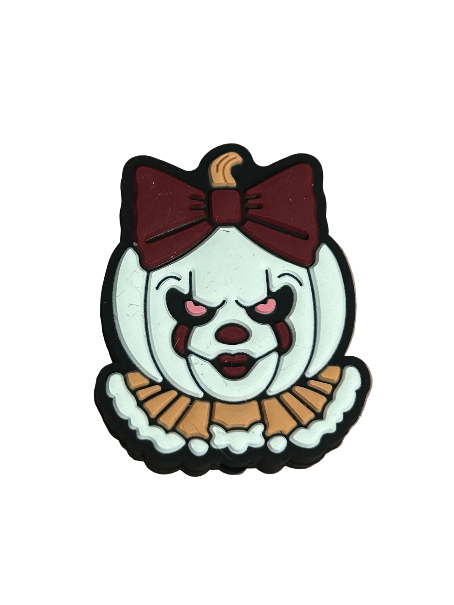 It Pumpkin with bow - Focal Bead