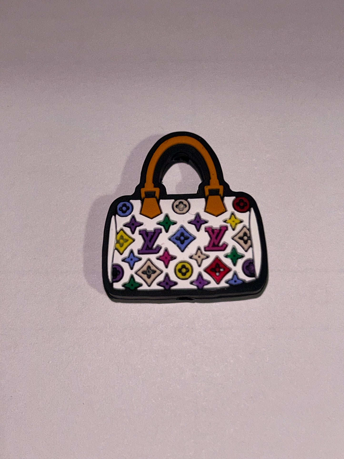 L Vee Colorful Purse Silicone Focal Bead