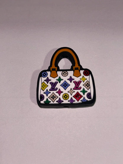 L Vee Colorful Purse Silicone Focal Bead
