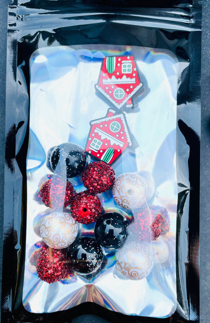Small Red Christmas Bead Bundle
