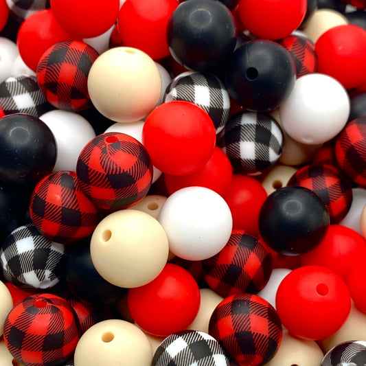 Checkered Silicone Bead Bundle