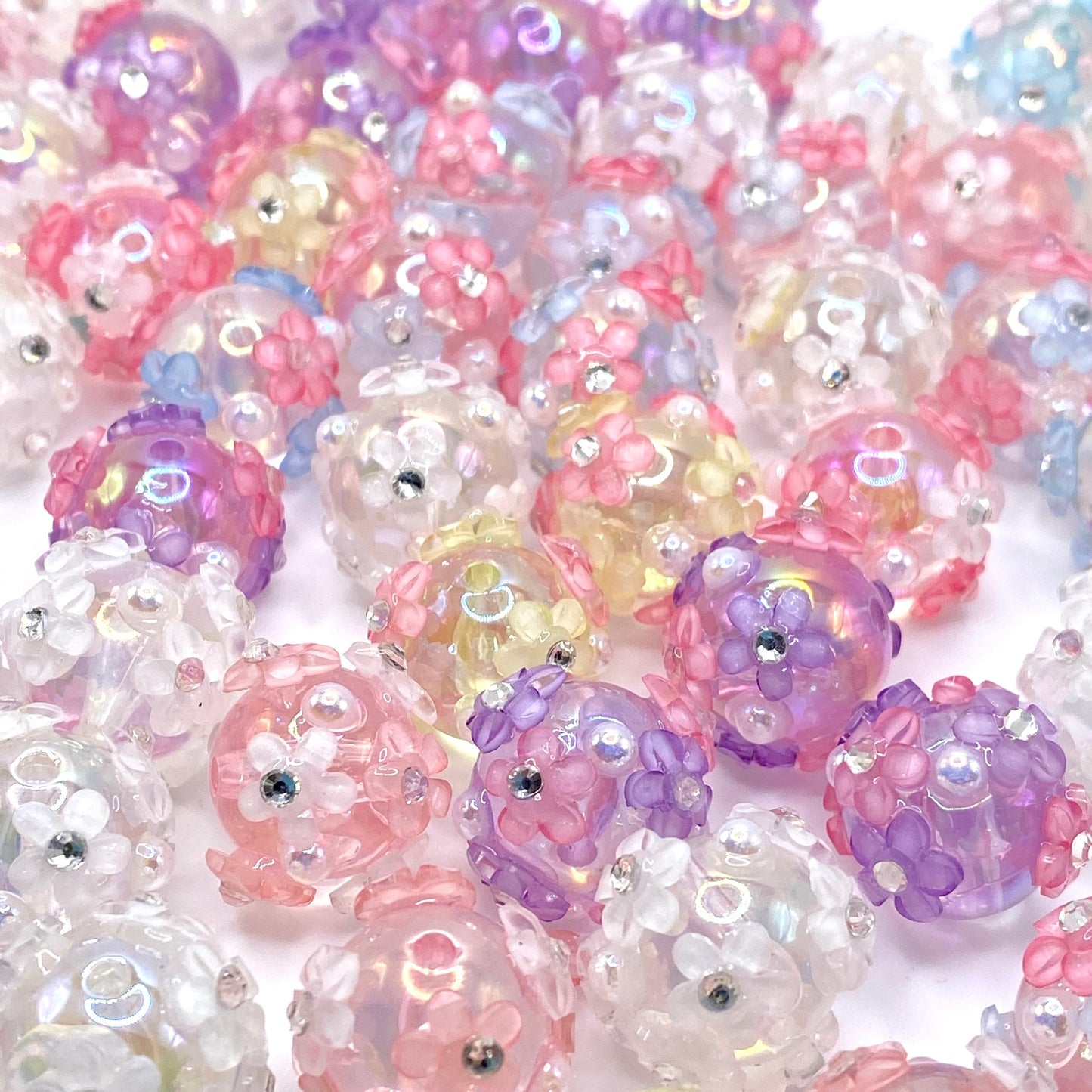 She's A Wild Flower Fancy Beads- 5pcs