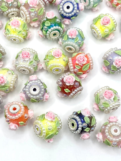 Roses Fall, But The Thorns Remain Fancy Acrylic Beads