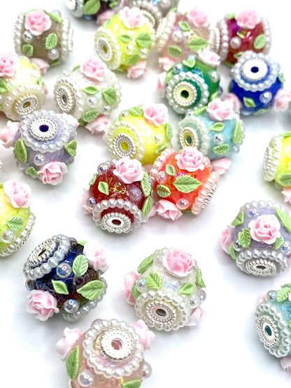 Roses Fall, But The Thorns Remain Fancy Acrylic Beads