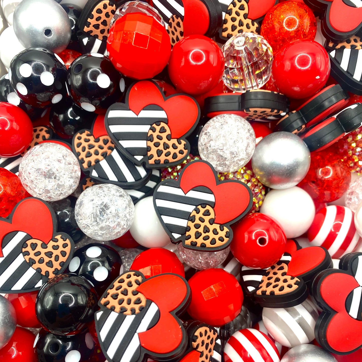 Red Valentine's Day Bead Bundle