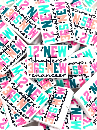 12 New Chapters 365 New Chances Silicone Focal Beads