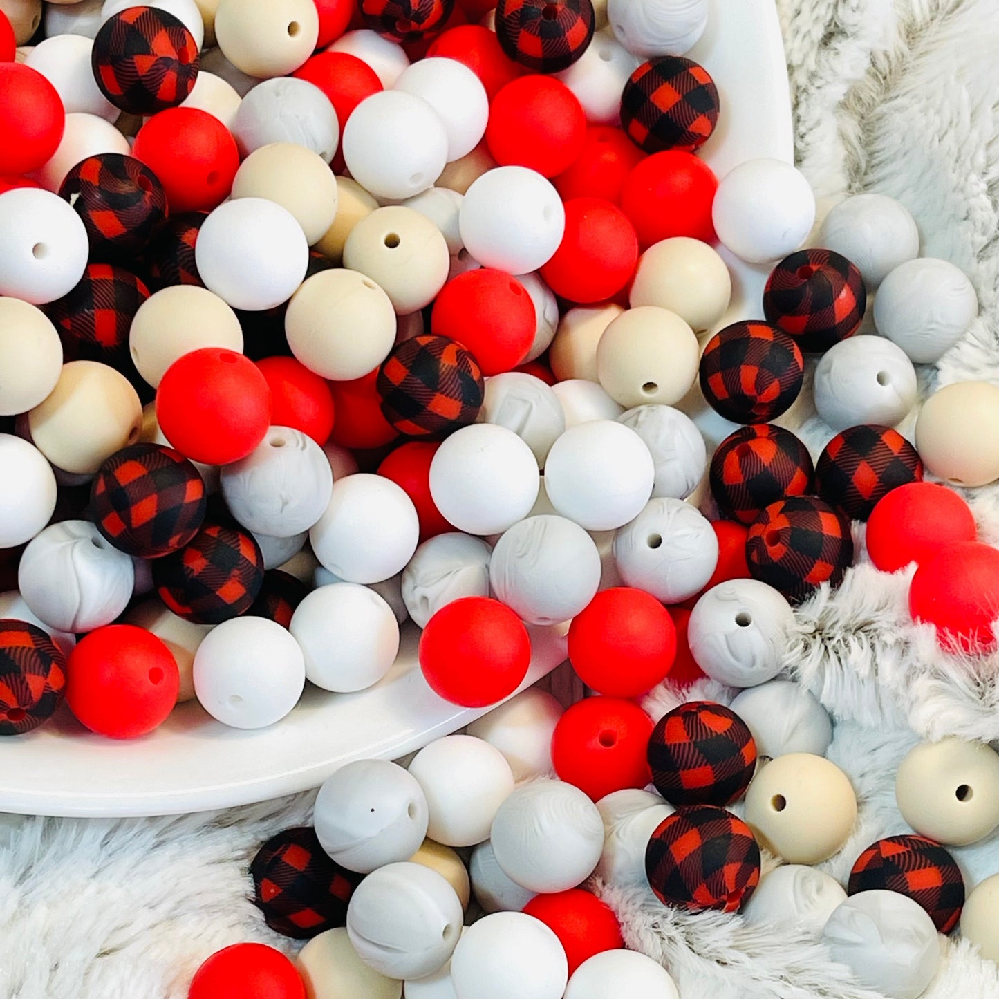 Checkered Silicone Bead Bundle