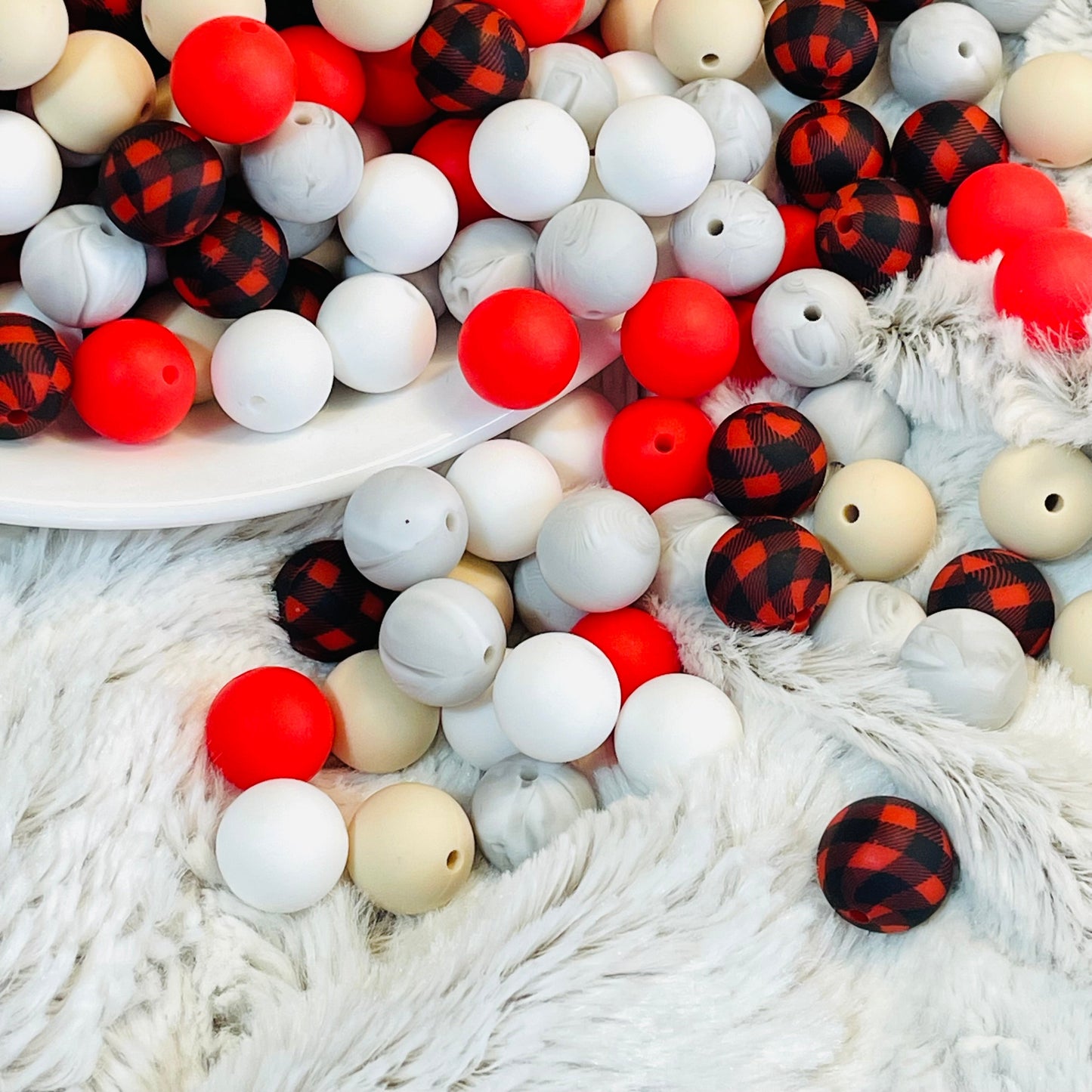 Checkered Silicone Bead Bundle