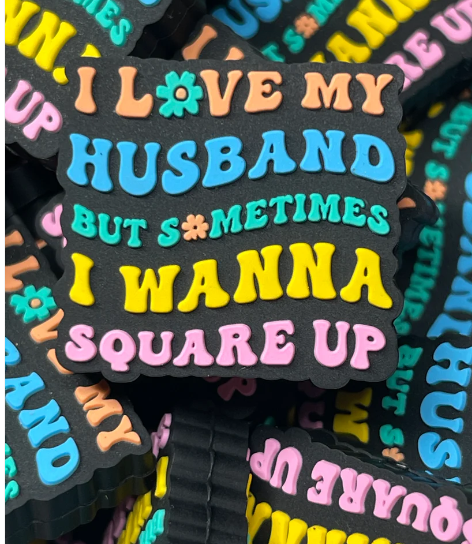 Saying - I love my Husband Beadable PVC Focal RDcreations Exclusive