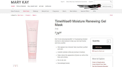 Mary Kay Timewise Moisture Renewing Gel Mask