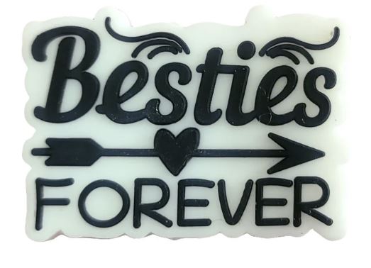 Besties Forever Silicone Focal Bead