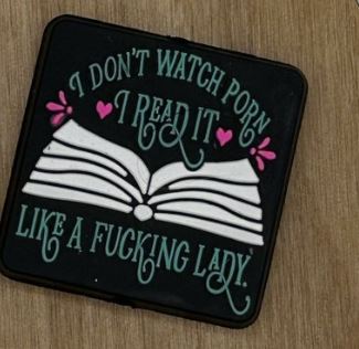 I Don't Watch, Read It Silicone Focal Bead