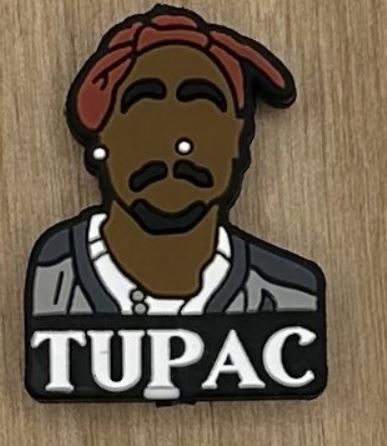 Tupac Silicone Focal Bead