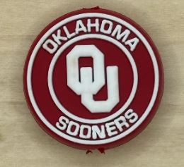 Oklahoma Sooners Round College Focal Bead