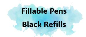 Fillable Pens - Black Ink