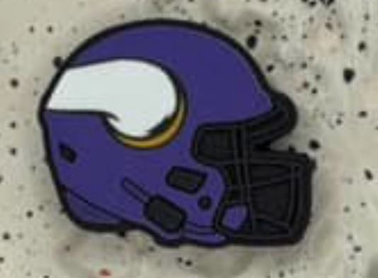 MN Viking Football Helmet Focal Bead