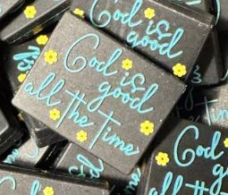 God is good all the time Silicone Focal Bead