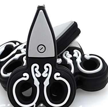 Scissor Silicone Focal Bead