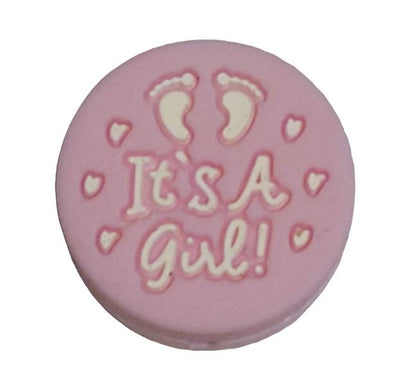 It's A Girl It's A Boy Silicone Focal Bead