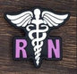 RN Nurse w/medical Symbol Silicone Focal Bead