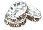 Rhinestone Spacer Beads 10mm