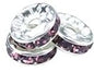 Rhinestone Spacer Beads 10mm