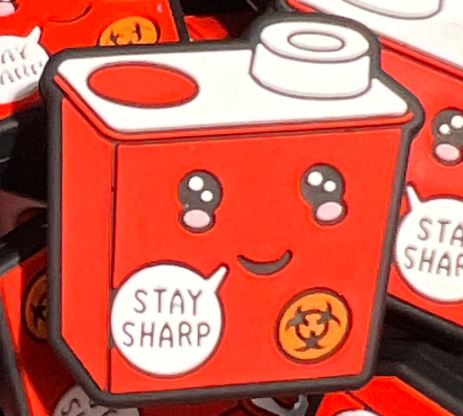 Stay Sharp Container - Silicone Focal Bead
