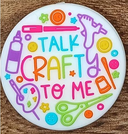 Talk Crafty To me - Silicone Focal Bead